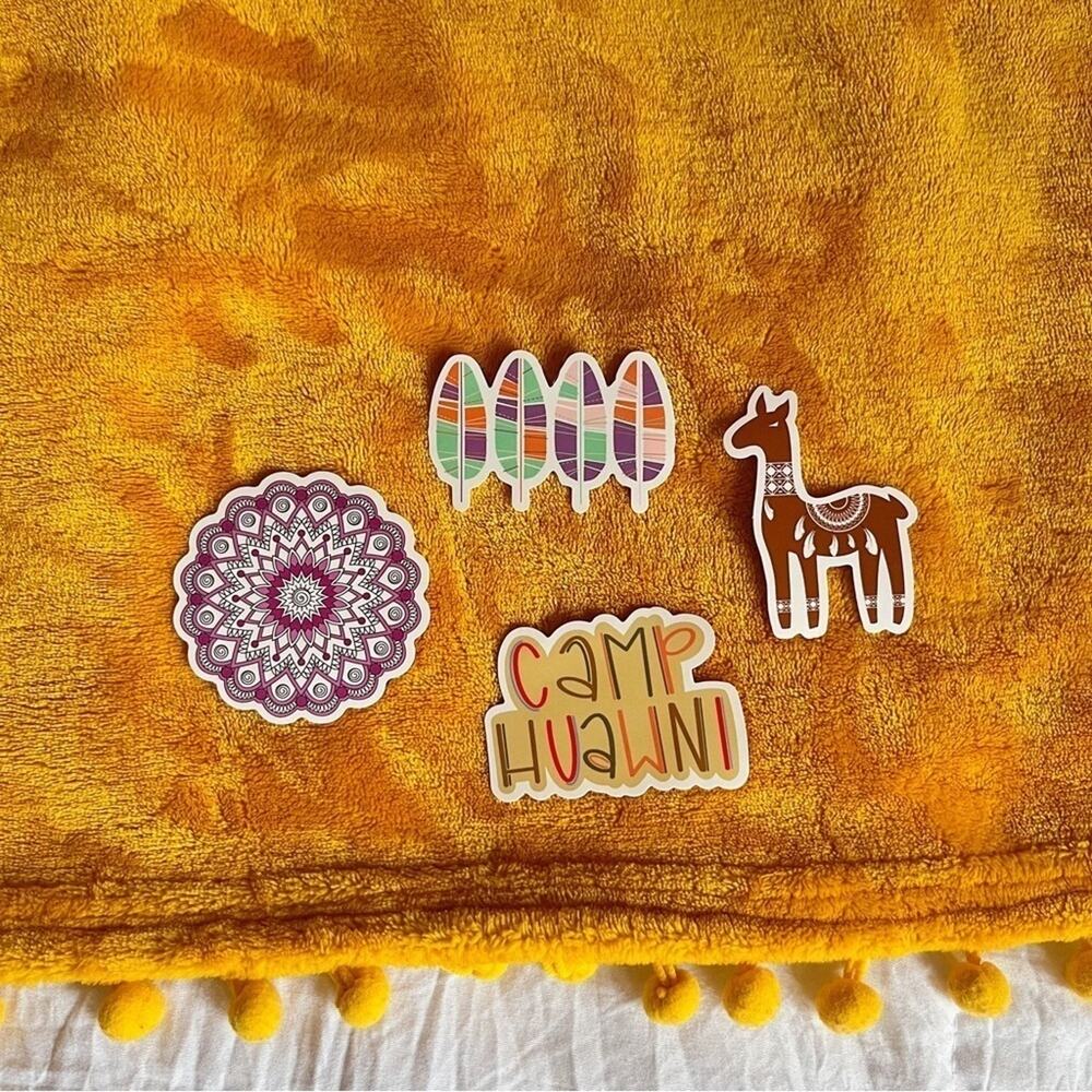 Boho Sketch Art Style Sticker Bundle Set of 4